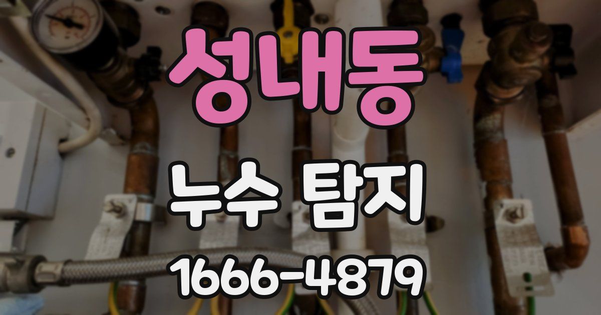 성내동 누수 탐지