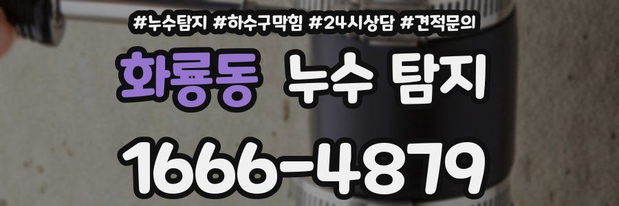 화룡동 누수 탐지