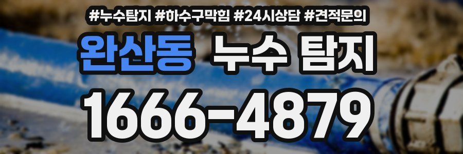 완산동 누수 탐지