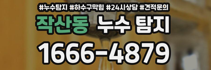 작산동 누수 탐지