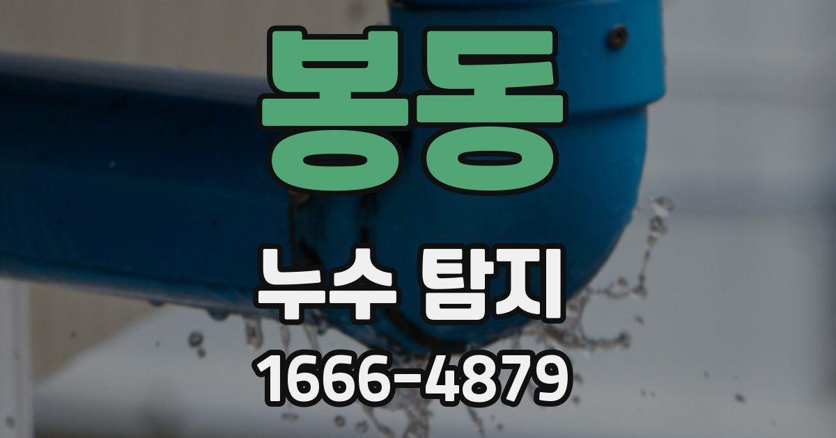 봉동 누수 탐지