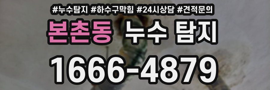 본촌동 누수 탐지