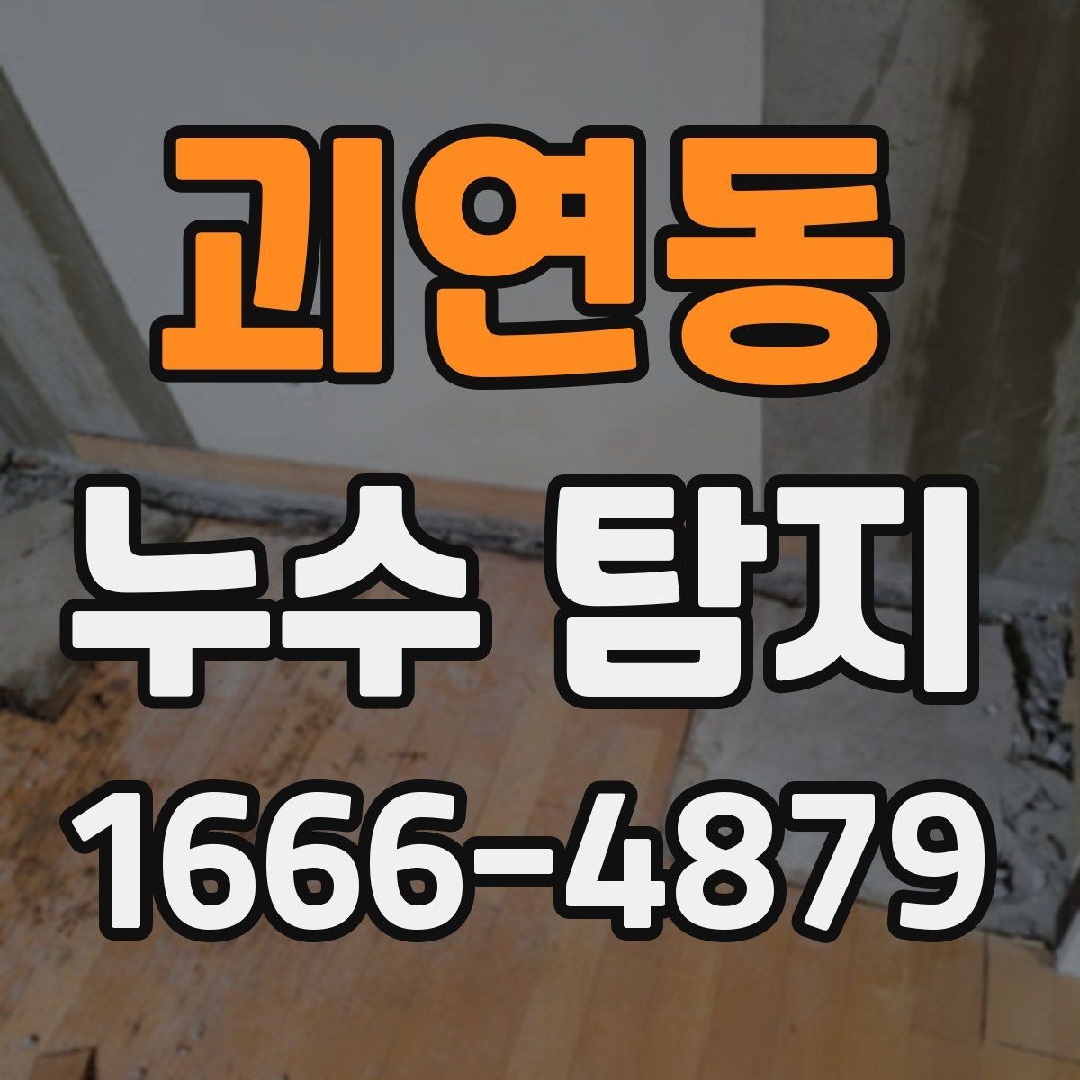 괴연동 누수 탐지 서비스 요청이 많은 대표 상황