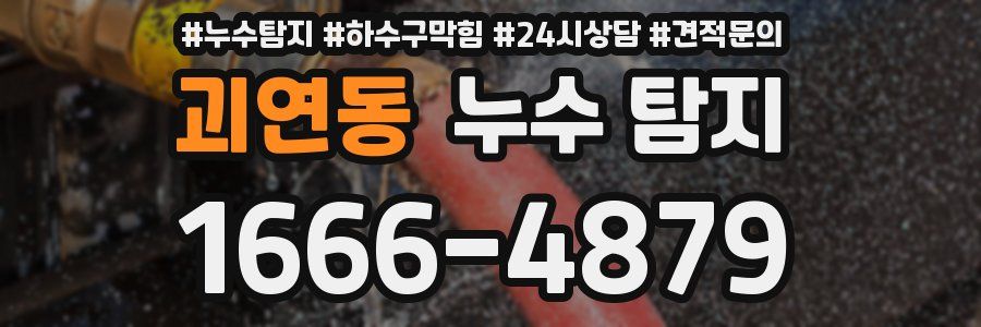 괴연동 누수 탐지
