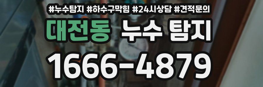 대전동 누수 탐지
