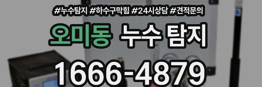 오미동 누수 탐지