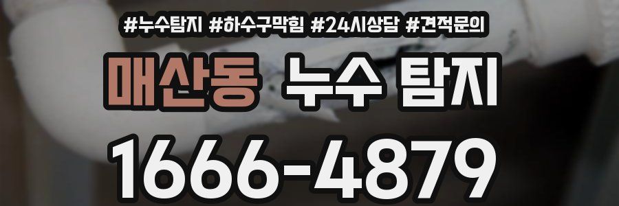 매산동 누수 탐지