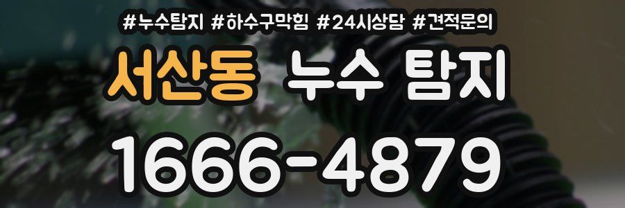 서산동 누수 탐지