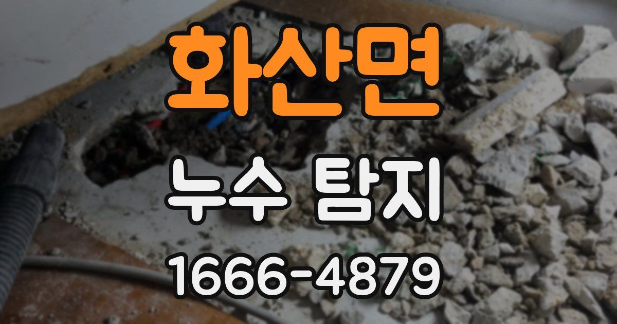 화산면 누수 탐지