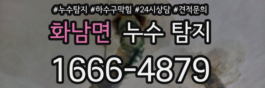 화남면 누수 탐지