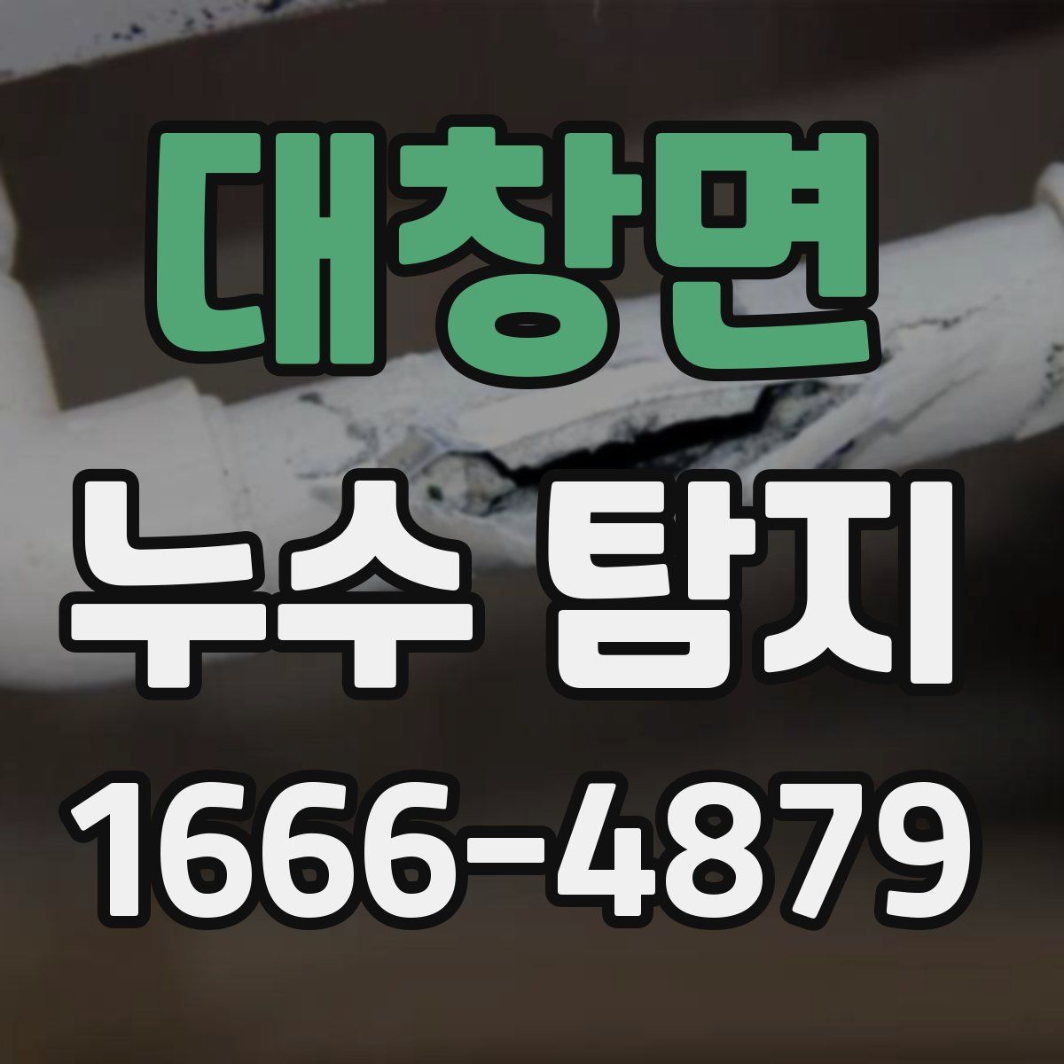 대창면 누수 탐지