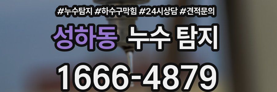 성하동 누수 탐지