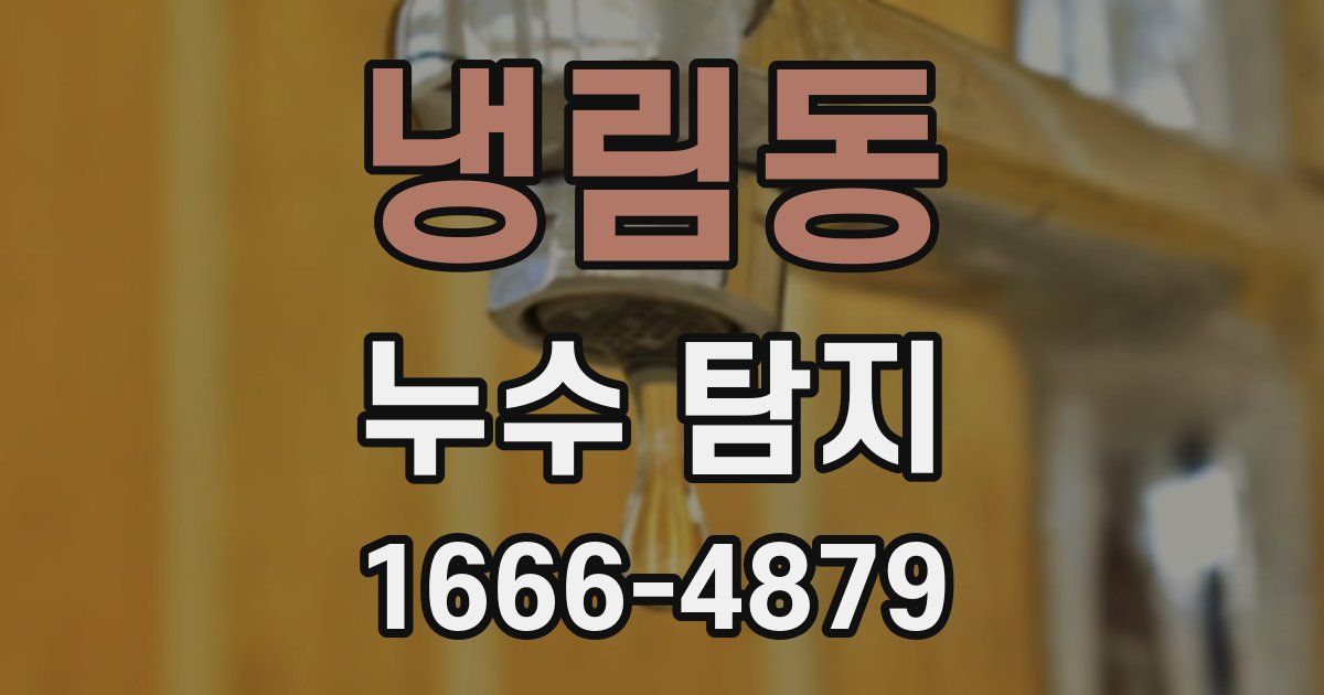 냉림동 누수 탐지