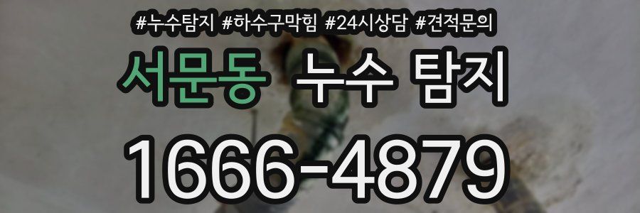 서문동 누수 탐지
