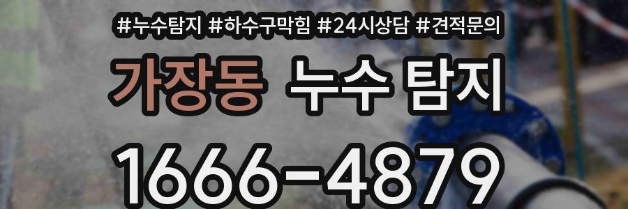 가장동 누수 탐지
