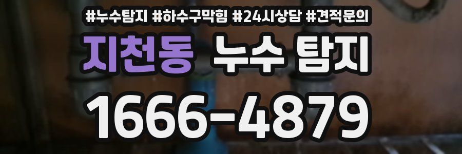 지천동 누수 탐지
