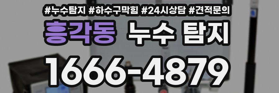 흥각동 누수 탐지