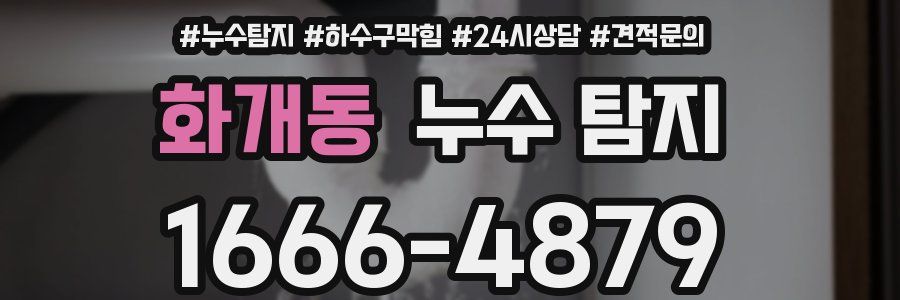 화개동 누수 탐지