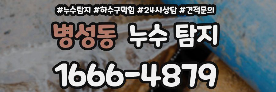 병성동 누수 탐지