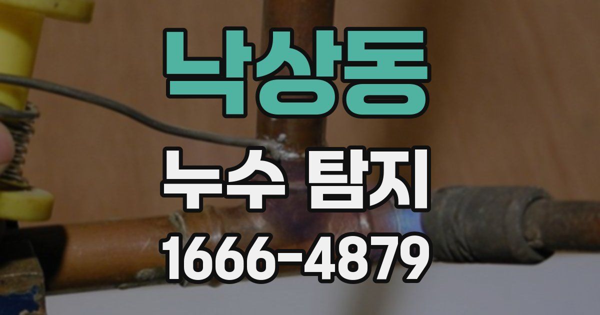 낙상동 누수 탐지