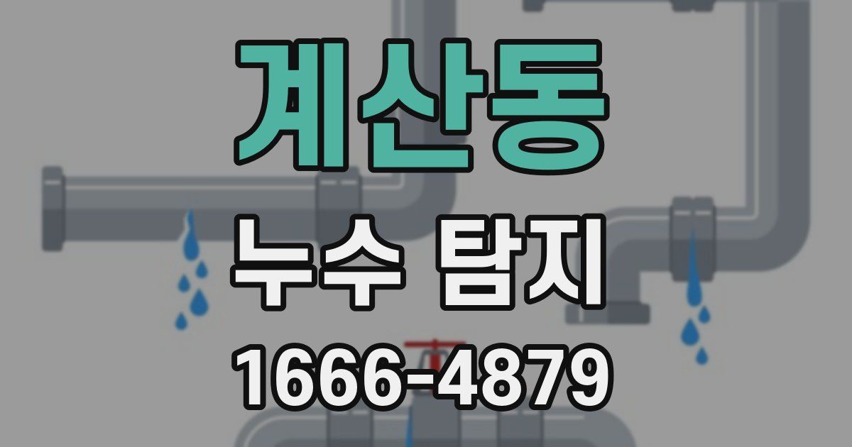 계산동 누수 탐지