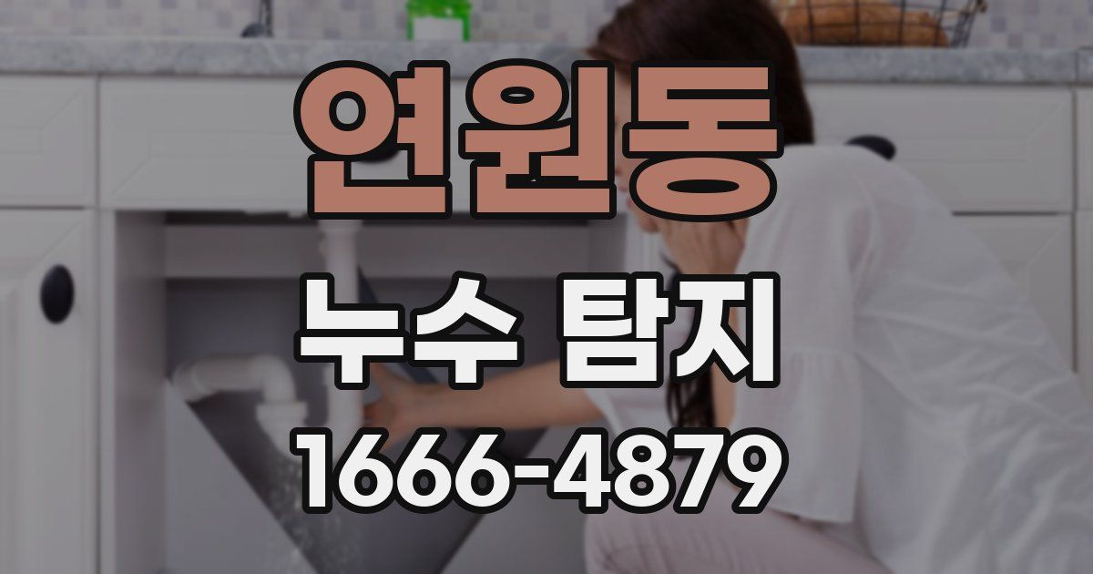 연원동 누수 탐지