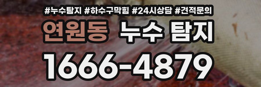 연원동 누수 탐지