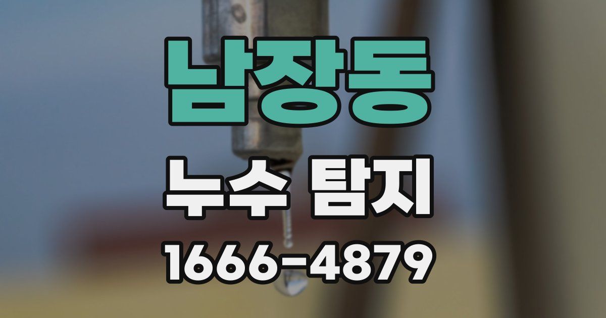 남장동 누수 탐지