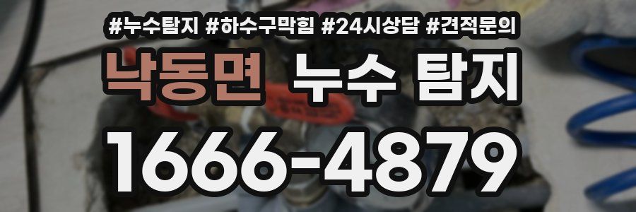 낙동면 누수 탐지