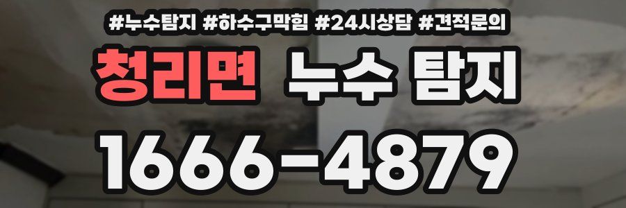 청리면 누수 탐지