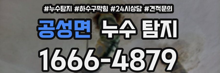 공성면 누수 탐지