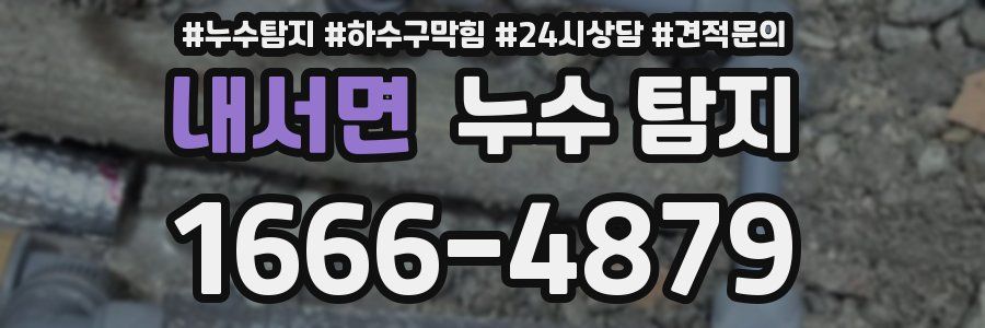 내서면 누수 탐지