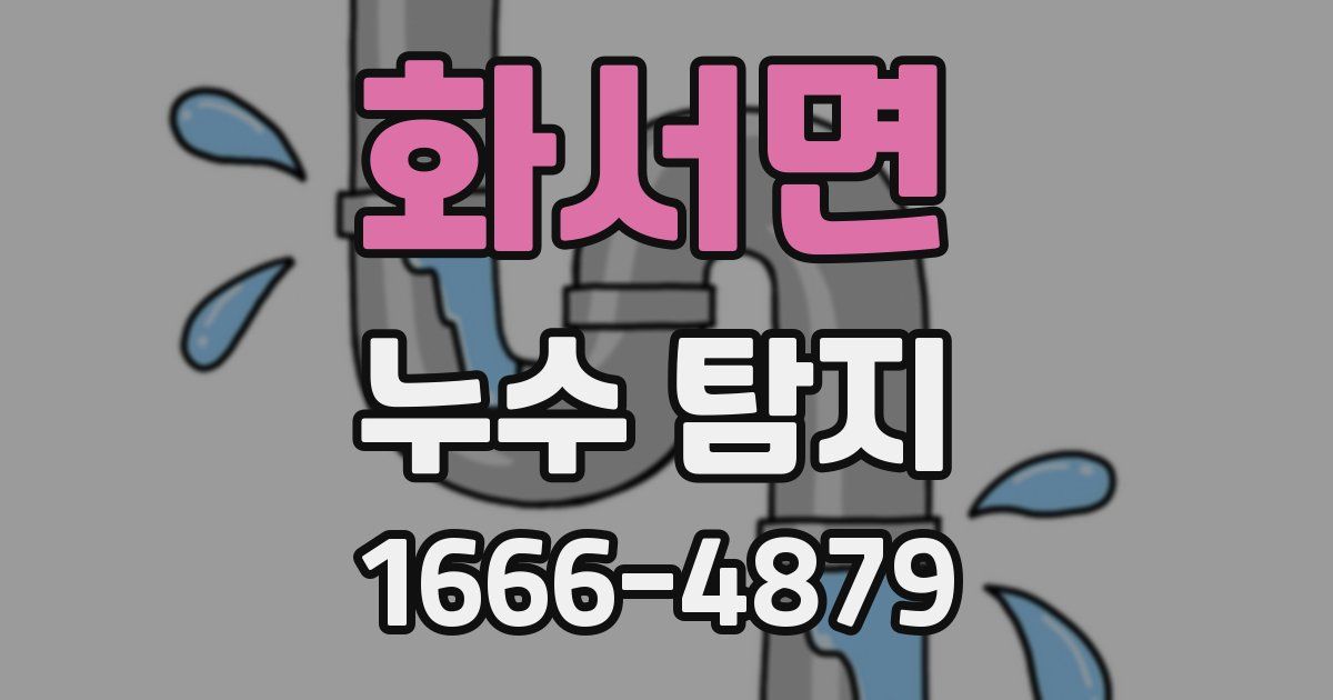 화서면 누수 탐지