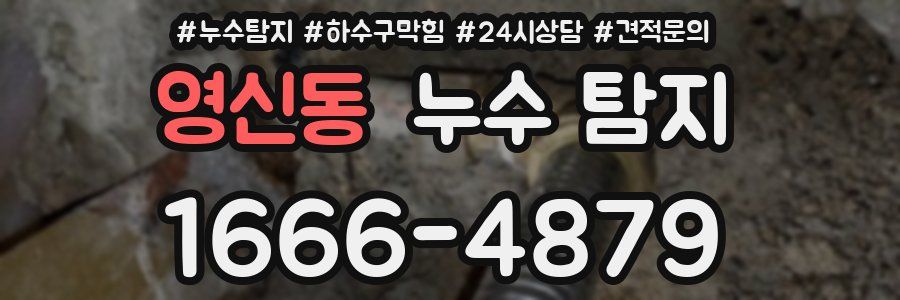 영신동 누수 탐지