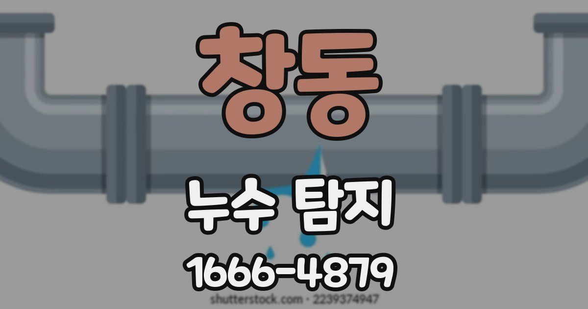 창동 누수 탐지