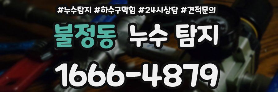 불정동 누수 탐지