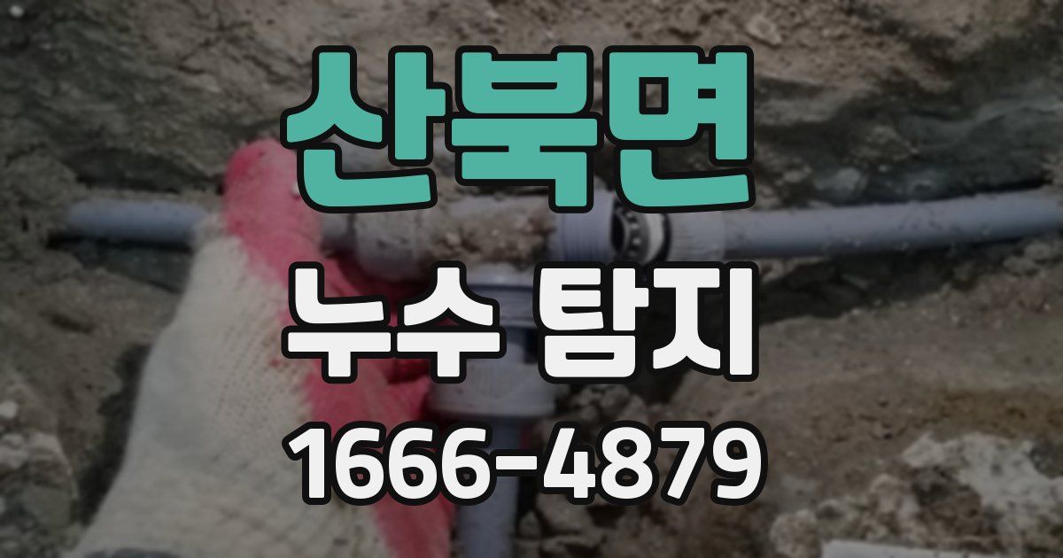 산북면 누수 탐지