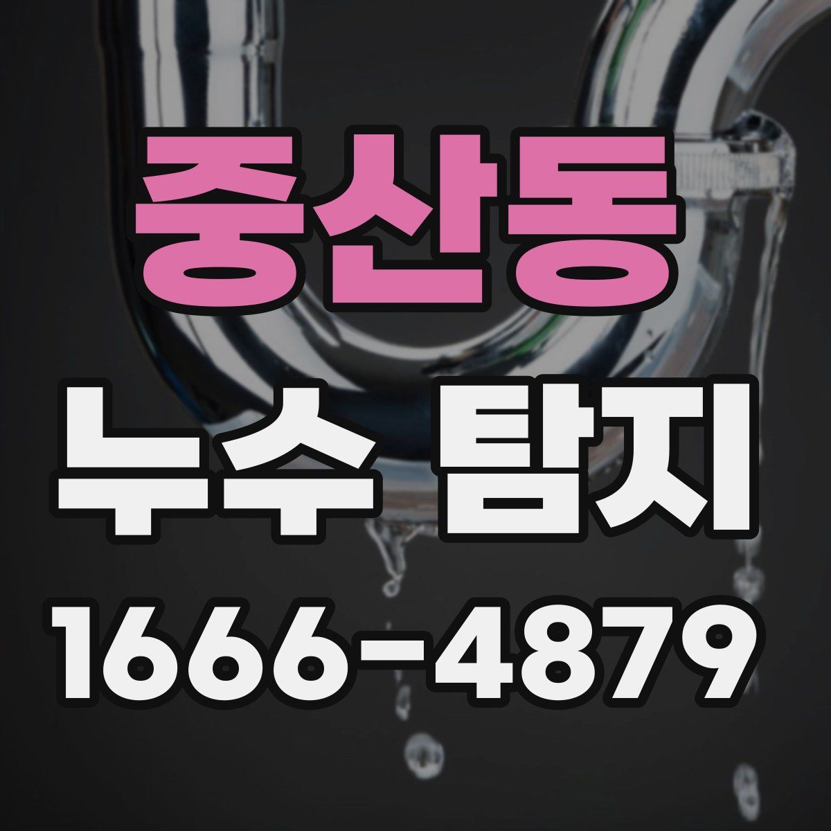 중산동 누수 탐지