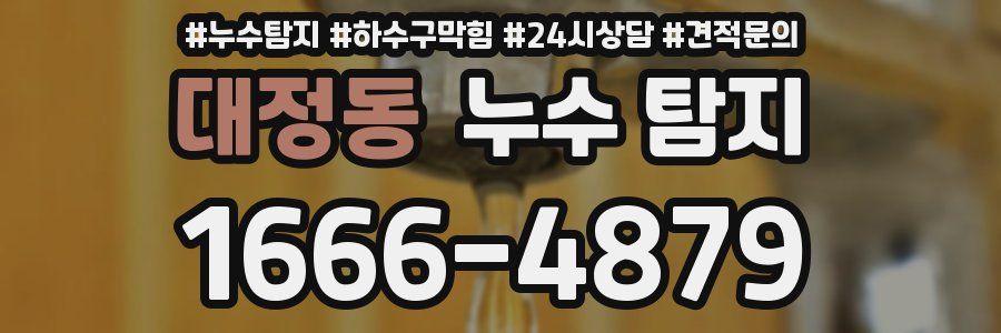 대정동 누수 탐지