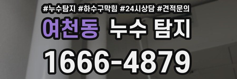 여천동 누수 탐지