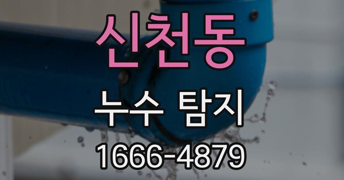 신천동 누수 탐지