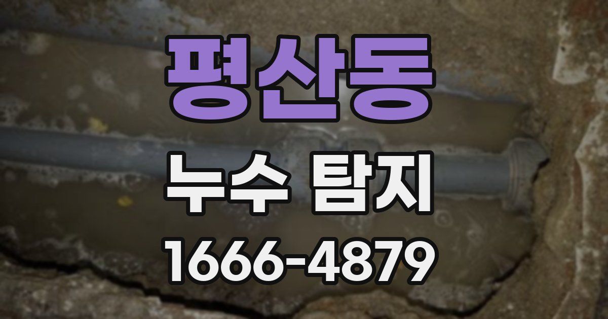 평산동 누수 탐지
