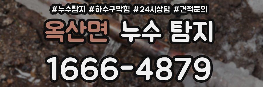 옥산면 누수 탐지