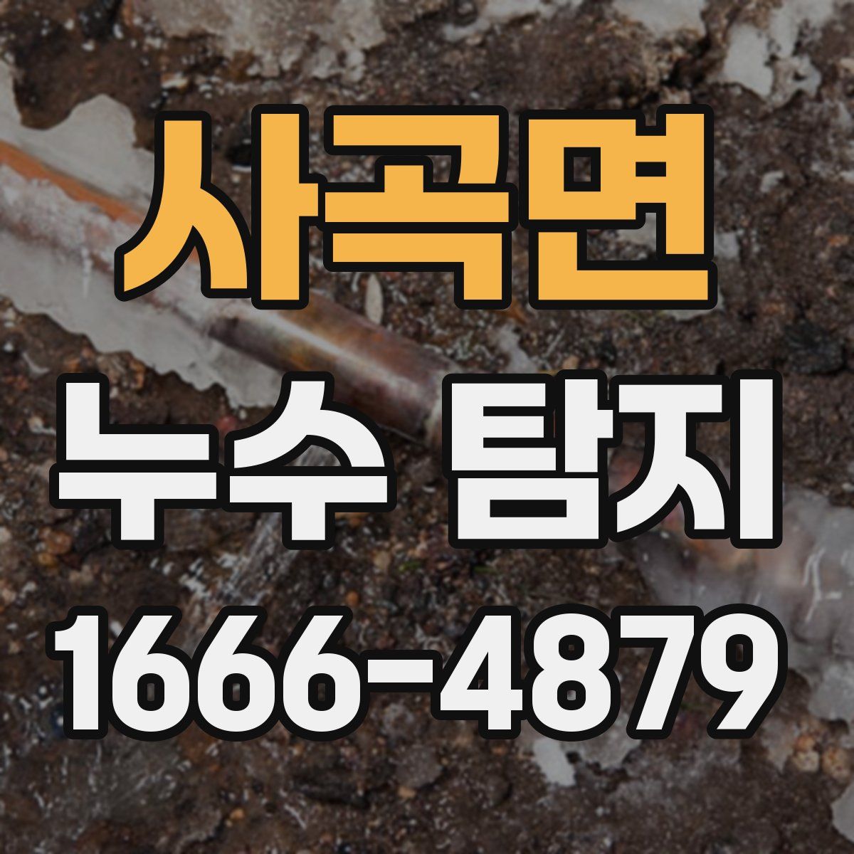 사곡면 누수 탐지