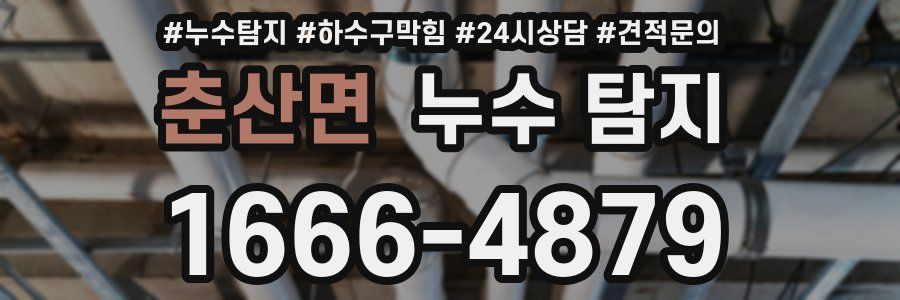 춘산면 누수 탐지