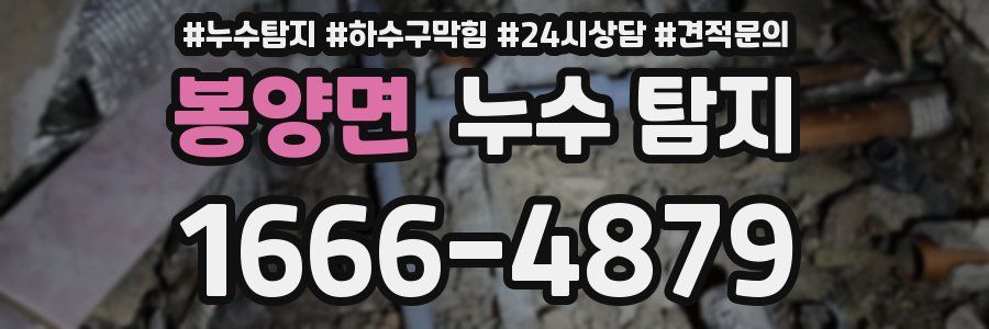 봉양면 누수 탐지