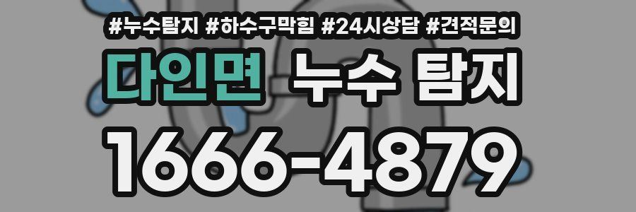 다인면 누수 탐지