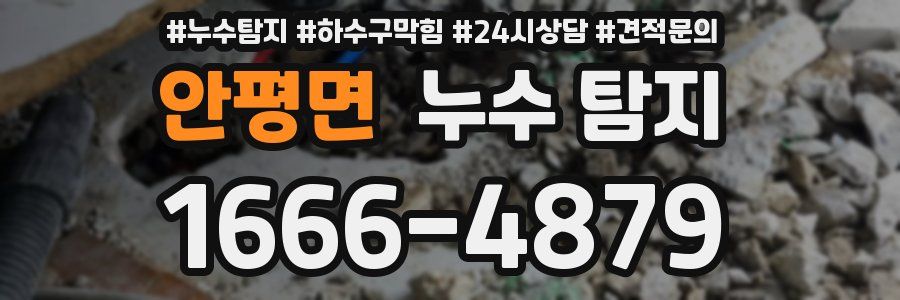 안평면 누수 탐지