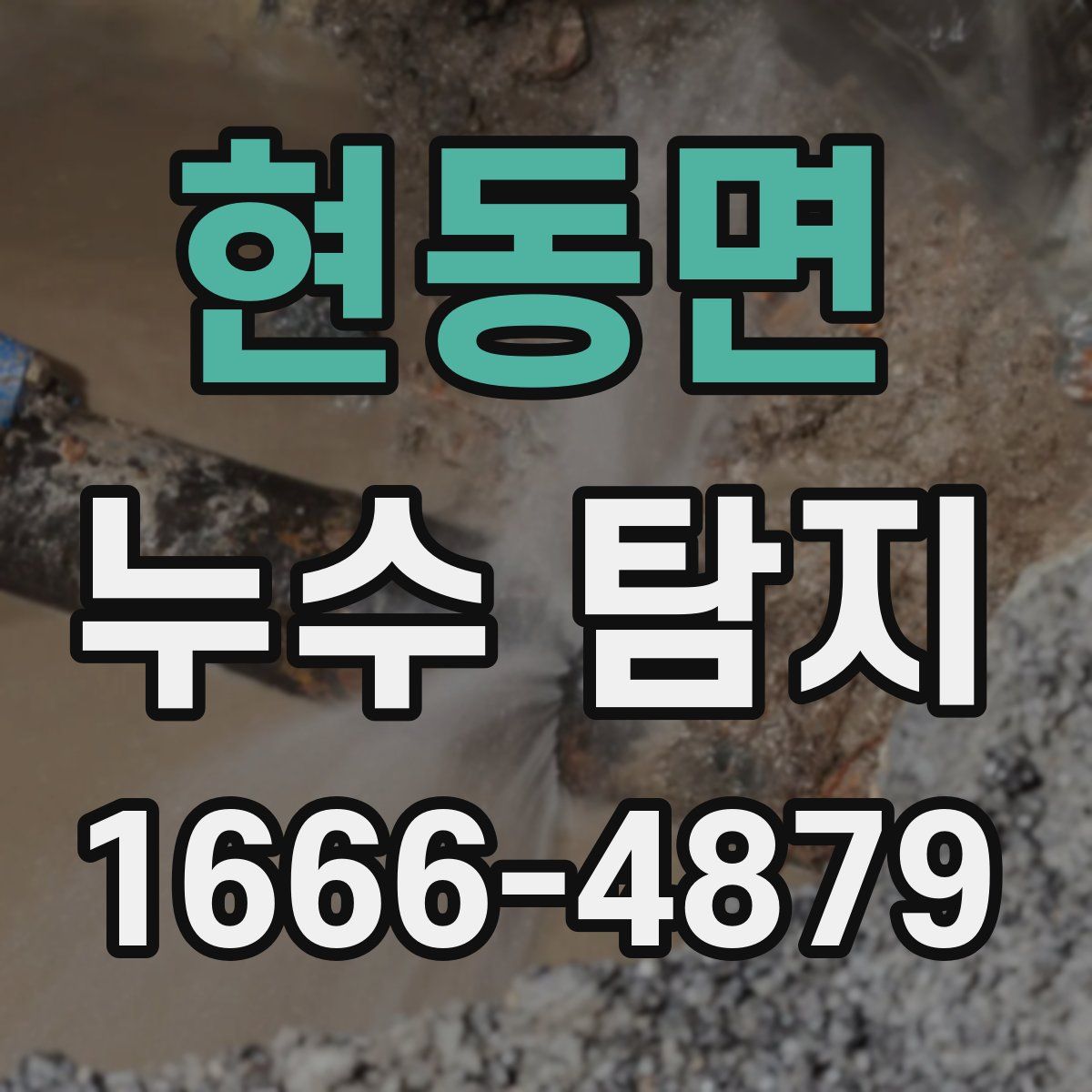 현동면 누수 탐지
