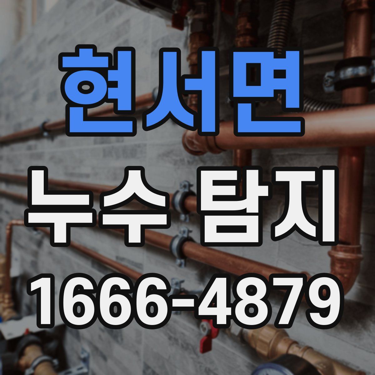 현서면 누수 탐지